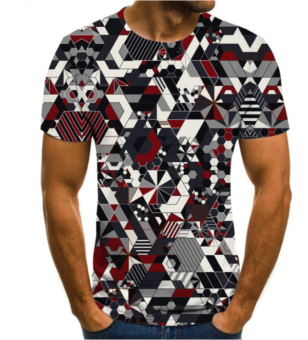 Men 3D Digital Printing Camouflage T-Shirt