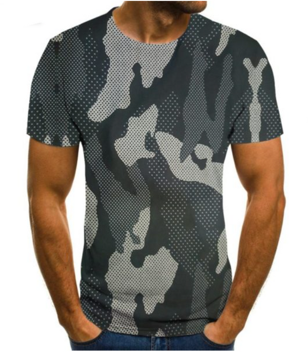 Men 3D Digital Printing Camouflage T-Shirt