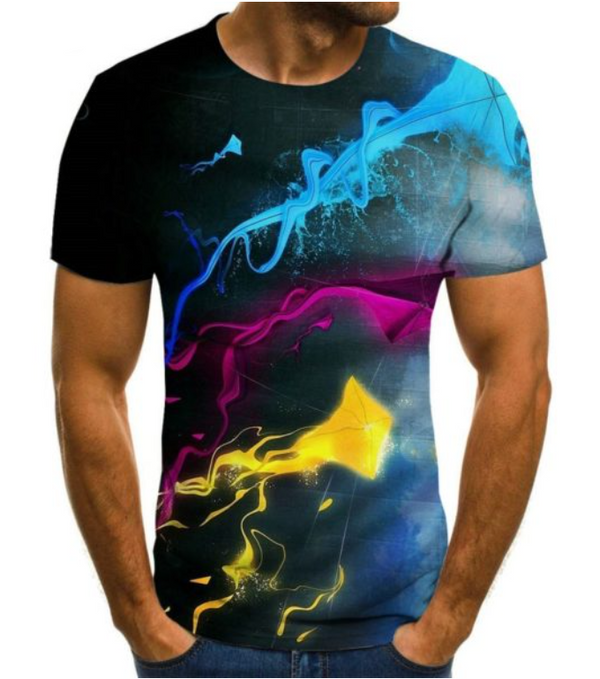 Men 3D Digital Printing Camouflage T-Shirt