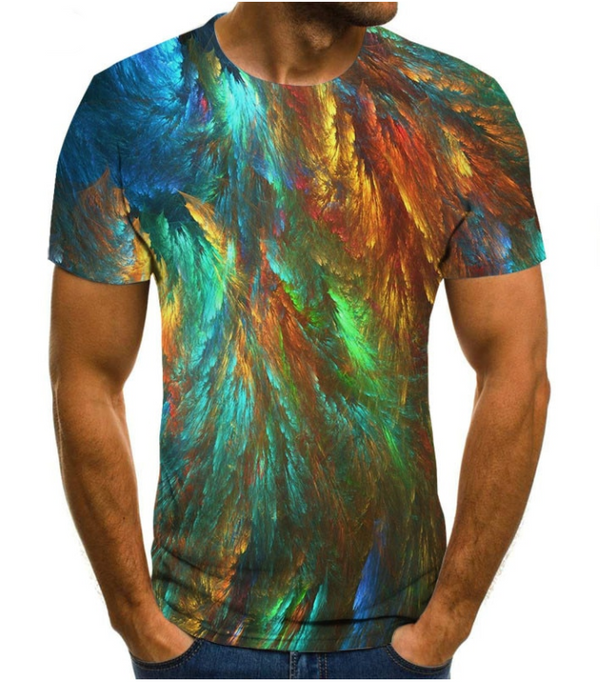 Men 3D Digital Printing Camouflage T-Shirt