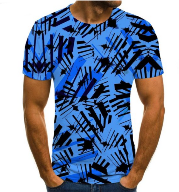 Men 3D Digital Printing Camouflage T-Shirt