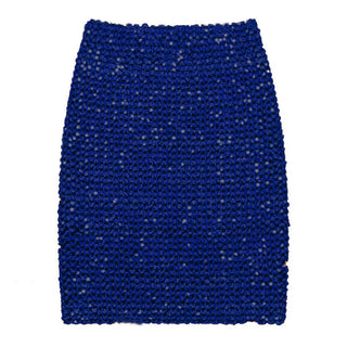 Buy blue Women High Waist Slim Hip Skirt