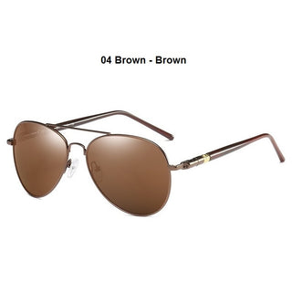 Buy brown Unisex Round Polarized Sunglasses