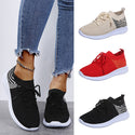 Breathable Fly Woven Mesh Casual Flat Sneakers