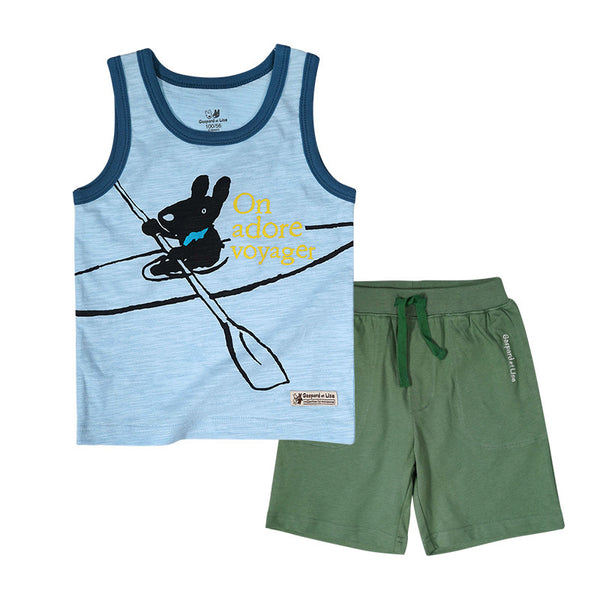 Boys' And Girls' T-Shirt And Shorts Two Piece Set