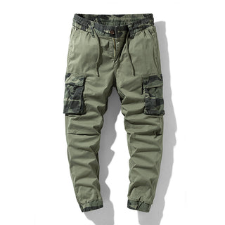 Buy green Men Camouflage Casual Loose Print Cargo Pants