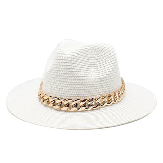 Casual Belted Solid Coloured Summer Hat