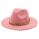 Casual Belted Solid Coloured Summer Hat