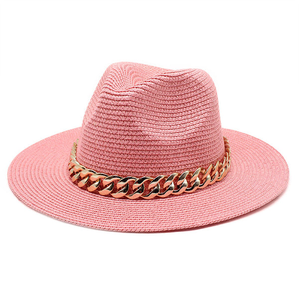 Casual Belted Solid Coloured Summer Hat