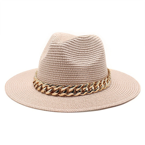 Casual Belted Solid Coloured Summer Hat