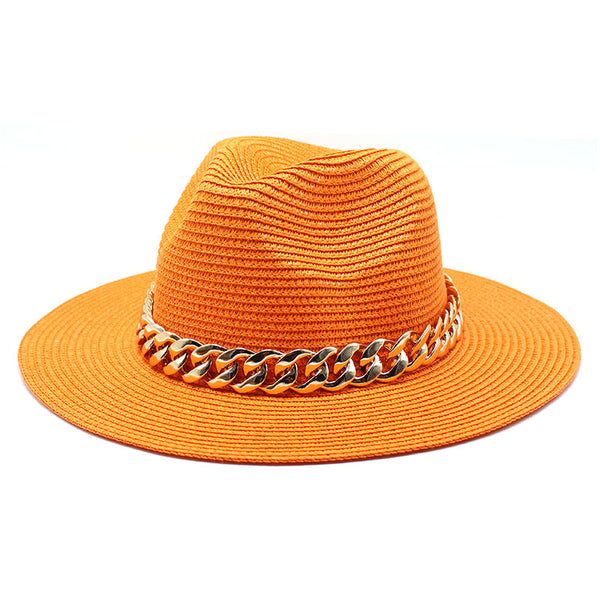 Casual Belted Solid Coloured Summer Hat