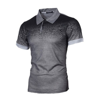 Buy dark-grey Men 3D Printed Polo Shirt