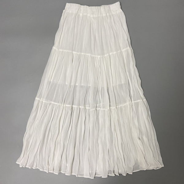 Chiffon Pleated High Waist A-line Skirt