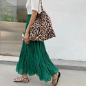 Chiffon Pleated High Waist A-line Skirt