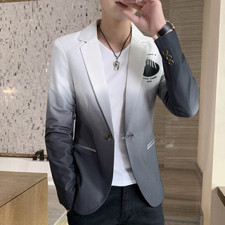 Men Slim Fit Casual Fashion Trend Blazer