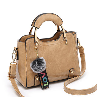 Buy apricot Women Vintage PU Handbag