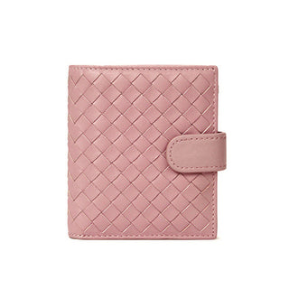 Buy pink Women Sheepskin Woven Wallet