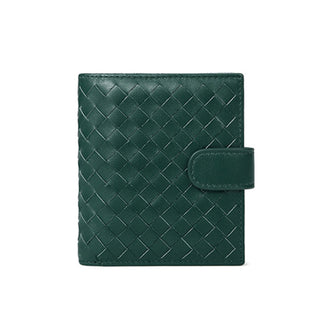 Women Sheepskin Woven Wallet