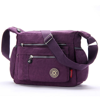 Buy purple Waterproof Cross Body Messenger Bag