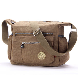 Buy khaki Waterproof Cross Body Messenger Bag