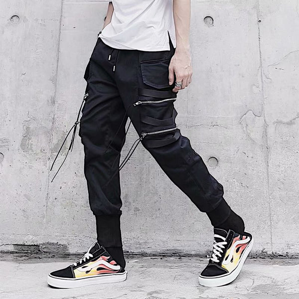 Men Loose Straight Leg Cargo Pants