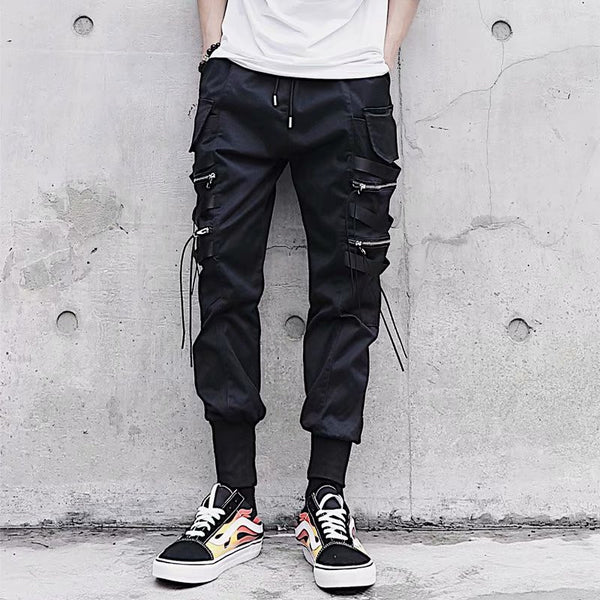 Men Loose Straight Leg Cargo Pants