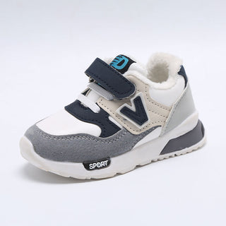 Buy gray-plus-velvet Children&#39;s Running Sports Shoes