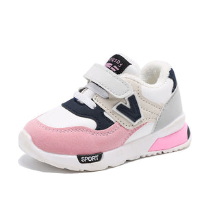 Buy pink-plus-velvet Children&#39;s Running Sports Shoes