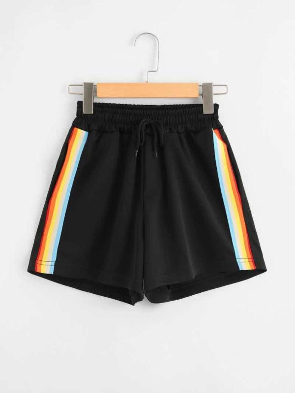 Women Loose Rainbow Shorts