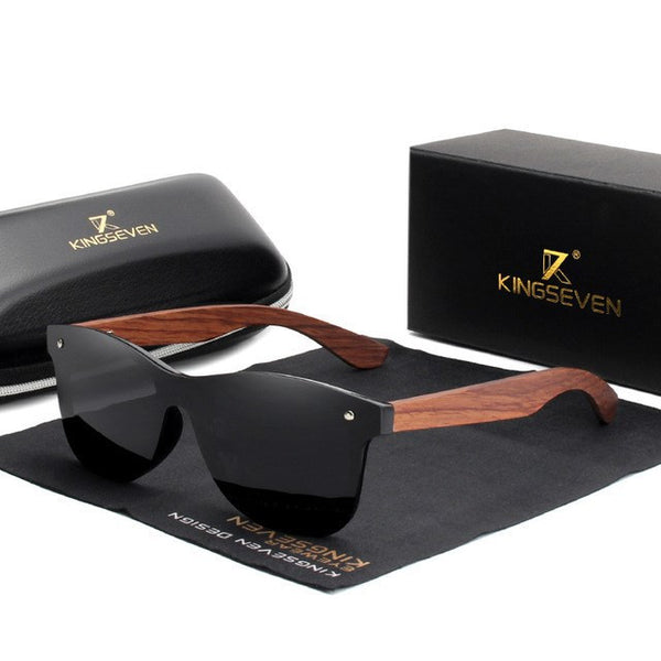 Men Wooden Polarized Fashion Sun Glasses