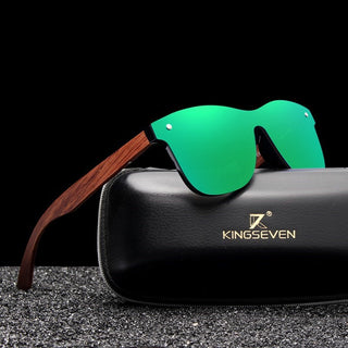 Men Wooden Polarized Fashion Sun Glasses