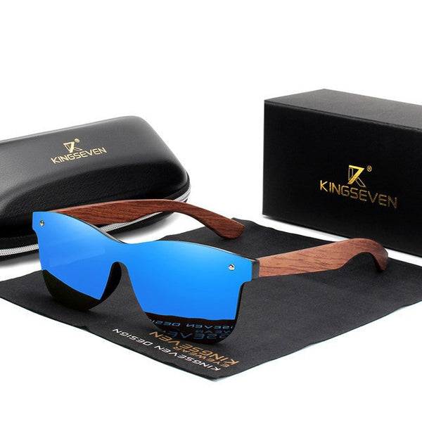 Men Wooden Polarized Fashion Sun Glasses