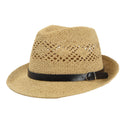 Unisex Hand Hook Bell Shaped Straw Jazz Hat