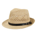 Unisex Hand Hook Bell Shaped Straw Jazz Hat