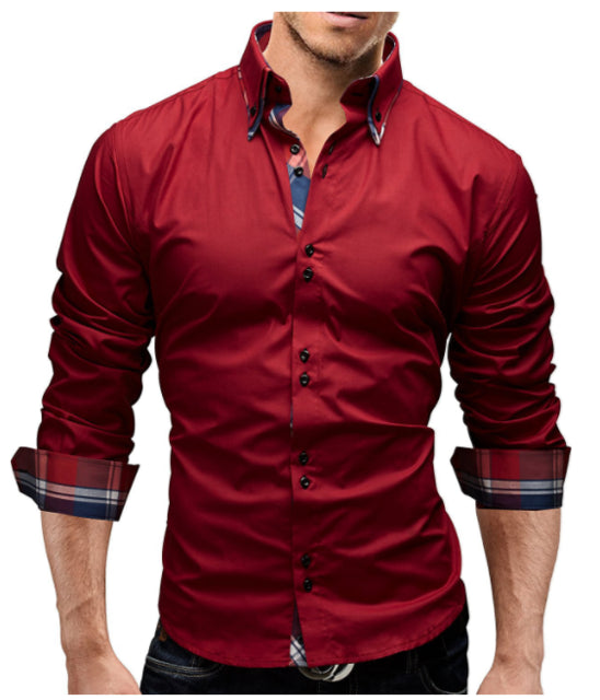 Men Classic Inner Slim Shirt