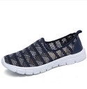 Women Woven Mesh Slip-on Sneakers