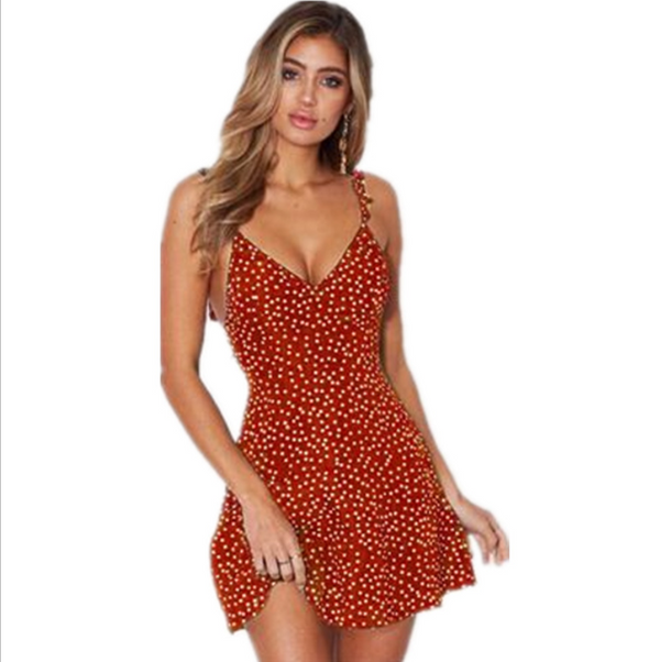 Summer Fashion Polka-dot Dress