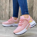 Women Lace Up Wedge Heel Sneakers