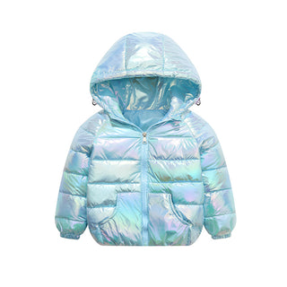 Buy blue Kids Polyester Bubble Jacket