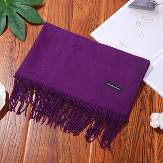 Buy purple Women Foulard Wrapped Neck Scarves