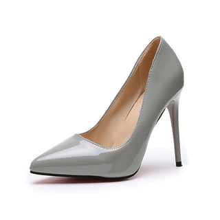 Buy gray Women Casual Plain High Heels