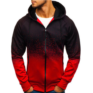 Buy red Men Digital Printing Hoodie