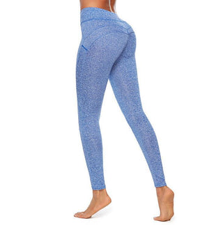 Buy blue Solid Color Double Striped Leggings