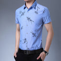 Men Printed Short-Sleeve Shirt