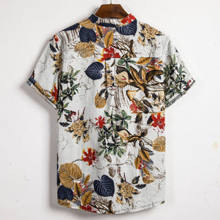 Men Contrast Color Printing Shirt