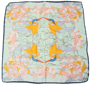 Buy style-8 Women Multi-Patterned Printed Silk Scarf