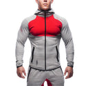 Men Round Neck Slim Running Hoodie