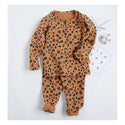 Cotton Leopard Print Two Piece Shirt and Pants