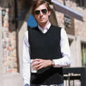 Men Sleeveless Vest Sweater