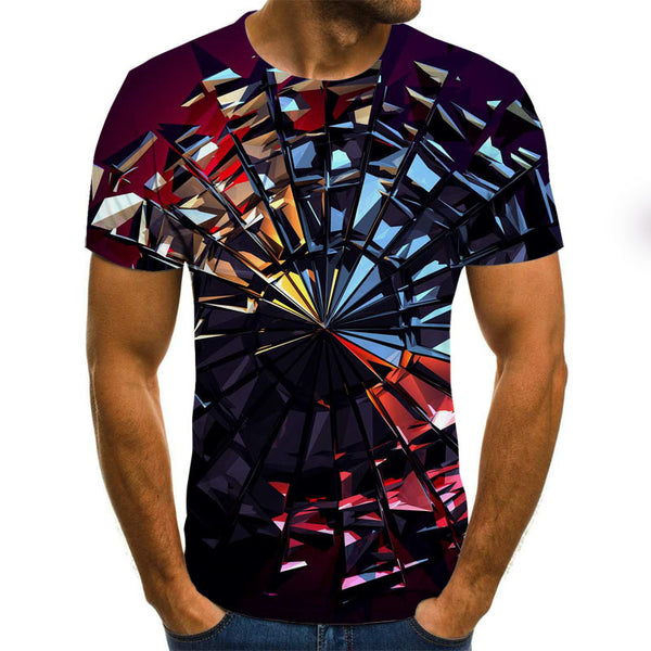 Swirling 3D Print Men's T-shirt